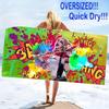 Harley Clown Print Beach Towel, Large Soft Quick Dry Towel for Beach Camping Swimming