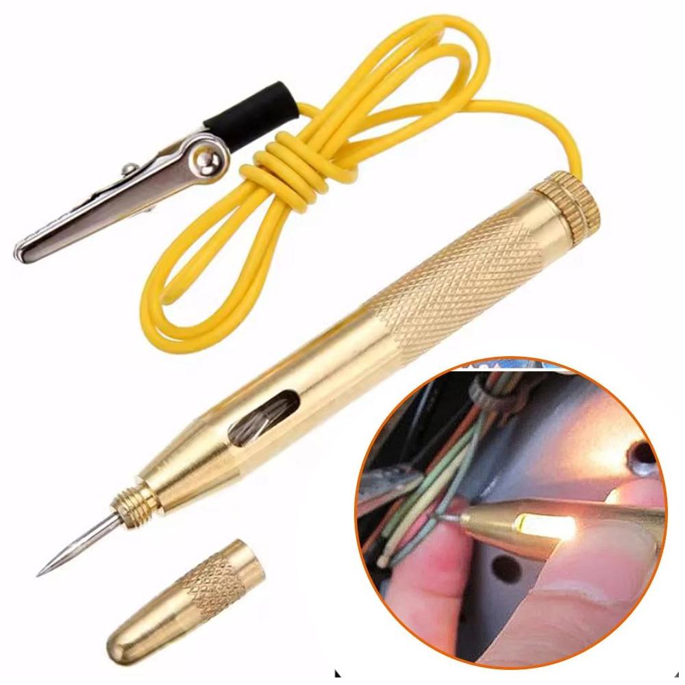 

Practical Test Pens Car Circuit Fuse Electrical Testers Voltage Tester 6v/12v/24v Probe Pen Pencil Test Light золотий