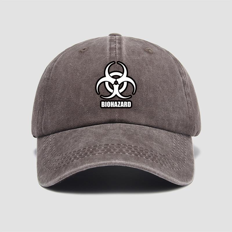 Ensemble T-shirt Manches Courtes et Casquette Style Coréen Resident Evil Marchandise Film Jeu Chinois Haut Doux Casquette de Baseball Réglable