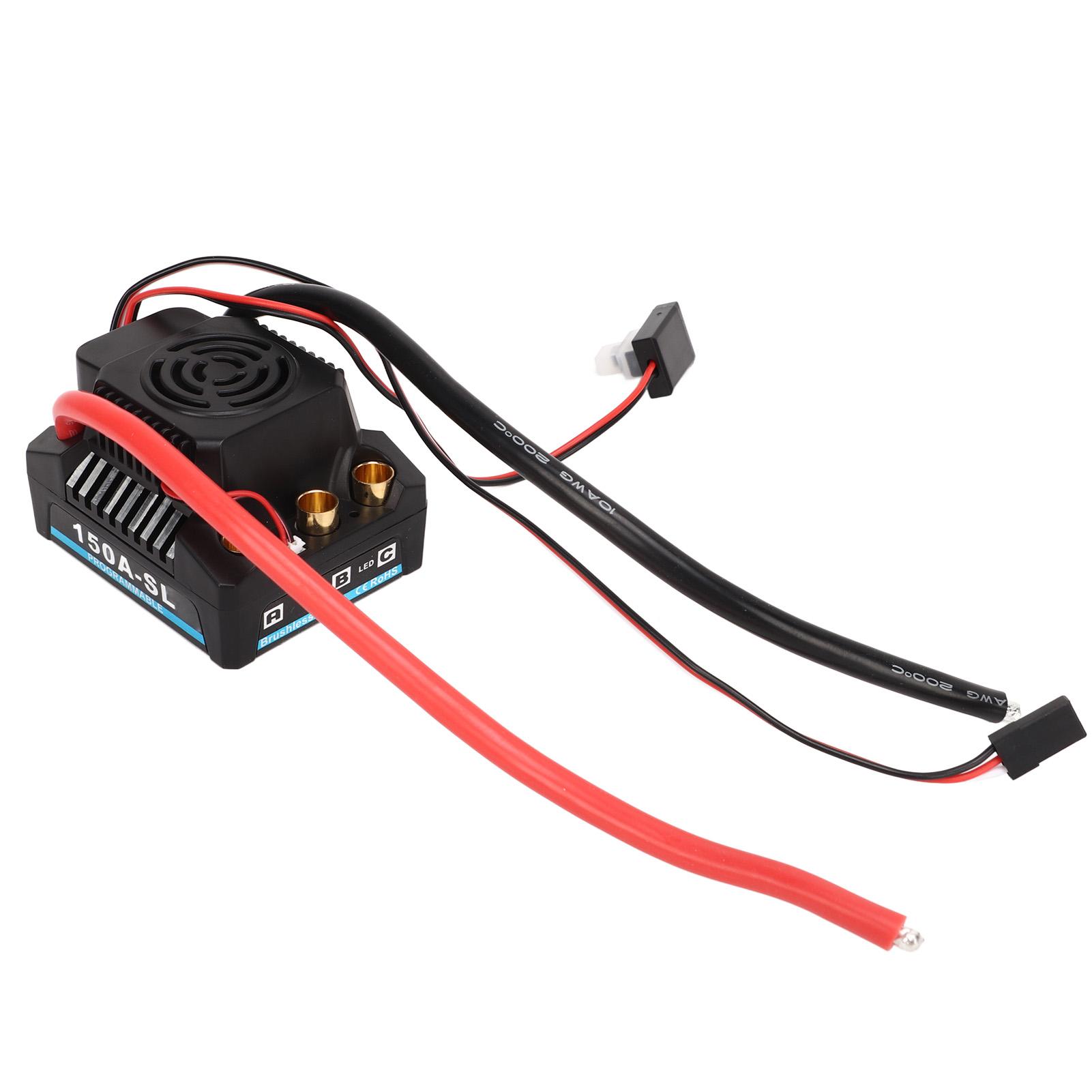 

150A Brushless ESC Waterproof Dustproof BEC 5A 5.8V Electronic Speed Controller for 1/8 RC Car