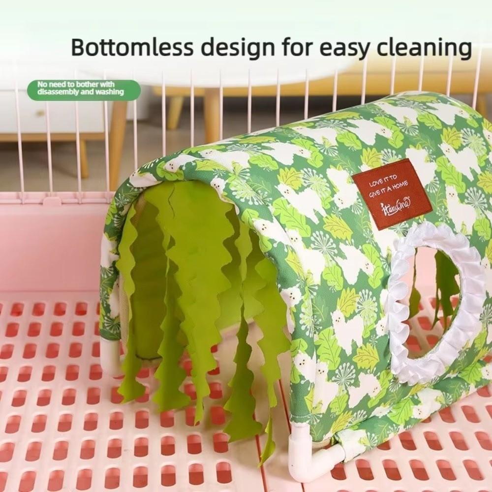 Summer Ventilated Cool Tunnel Bottomless Small Animal Cage Hamster Shelter For Rabbit Dutch Pig
