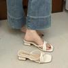 Summer French Casual Flat Shoes With Bow Knot For Women Daily Wear