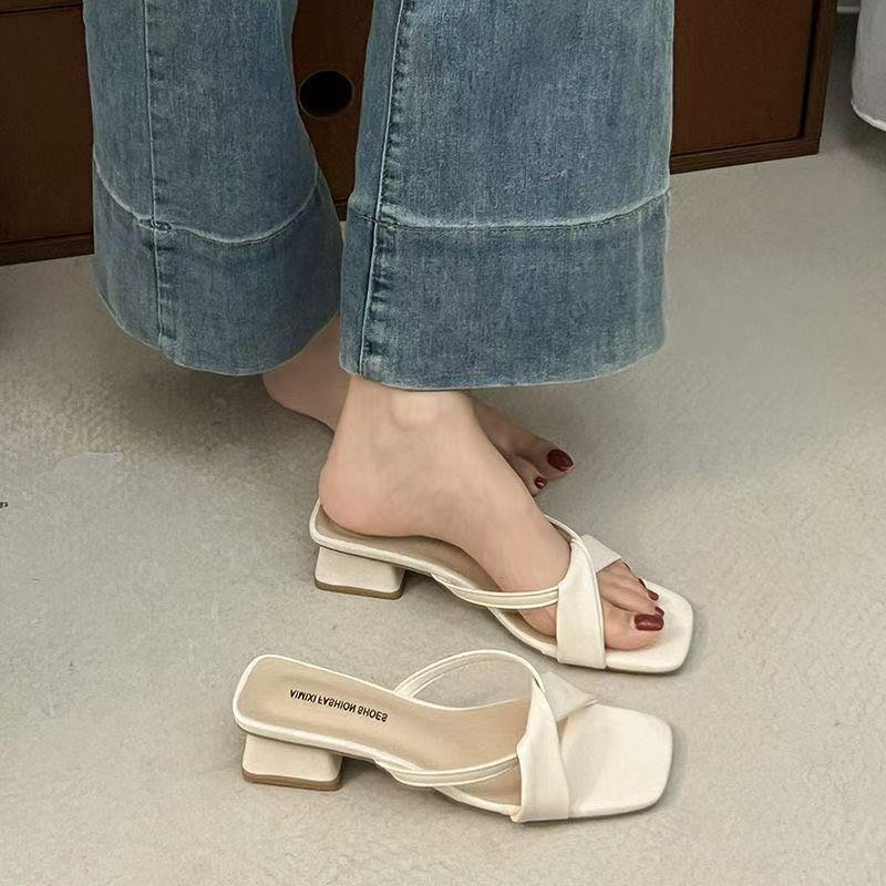 Summer French Casual Flat Shoes With Bow Knot For Women Daily Wear