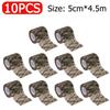 5-20pcs Outdoor Hunting Camouflage Blind Tape Self-adhesive Elastic Bandage Waterproof Wraps Tactical Non-woven Protective