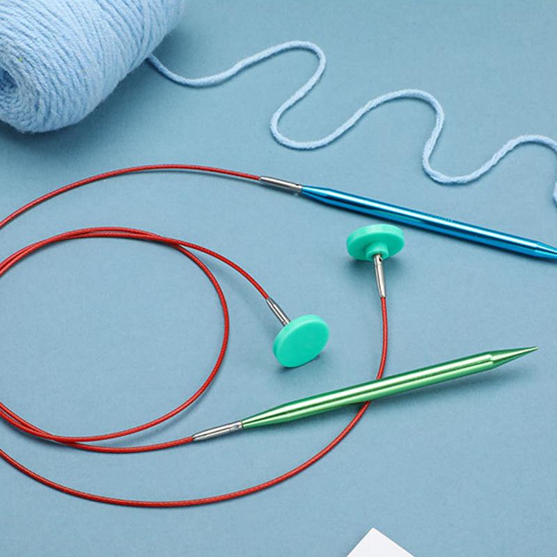 

Набор из 13 пар сменных круговых спиц, от 3,0 мм до 10,0 мм, алюминиевые с чехлом красный