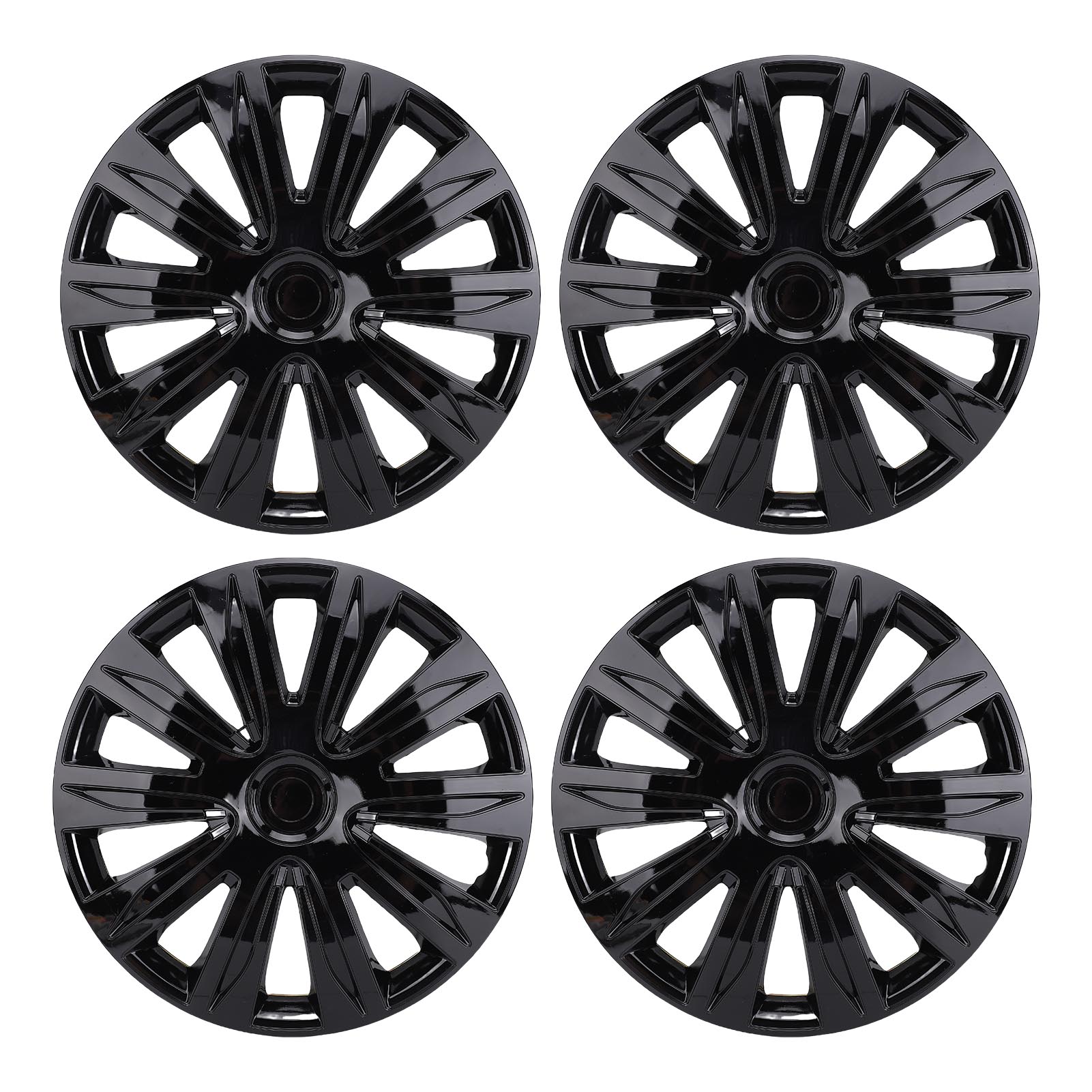 

16-дюймовый колпак ступицы автомобильного колеса Полная защита Стильный вид Универсальная посадка Защелкивающийся R16 Крышка колесного диска Колпаки для большинства легковых автомобилей, грузовиков, внедорожников чёрный