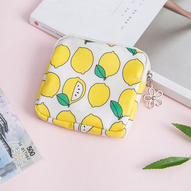 Mini Women Cosmetic Bag Cute Floral Small Makeup Bags Toiletry Organizer Female Coin Card Storage Purse Make Up Case Bag