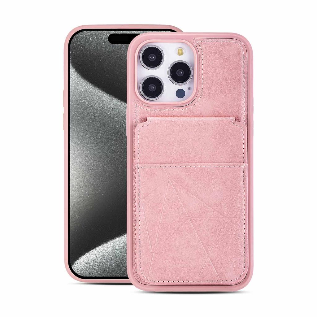 Business Luxury Strong Magnetic Cards Solt Phone Case for iPhone 17 Pro Max 16 Plus 15 14 13 12 Shockproof Slim Fit Stand Cover
