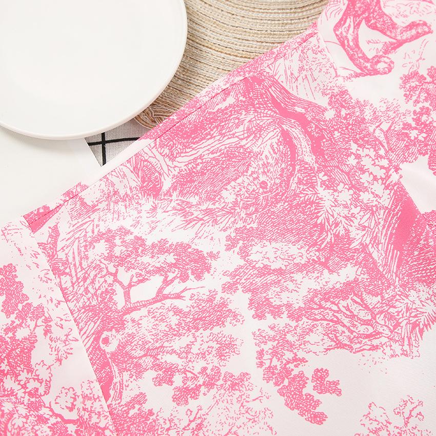 Весенние женские удобные синие мягкие шорты с длинными рукавами с принтом — фото 10