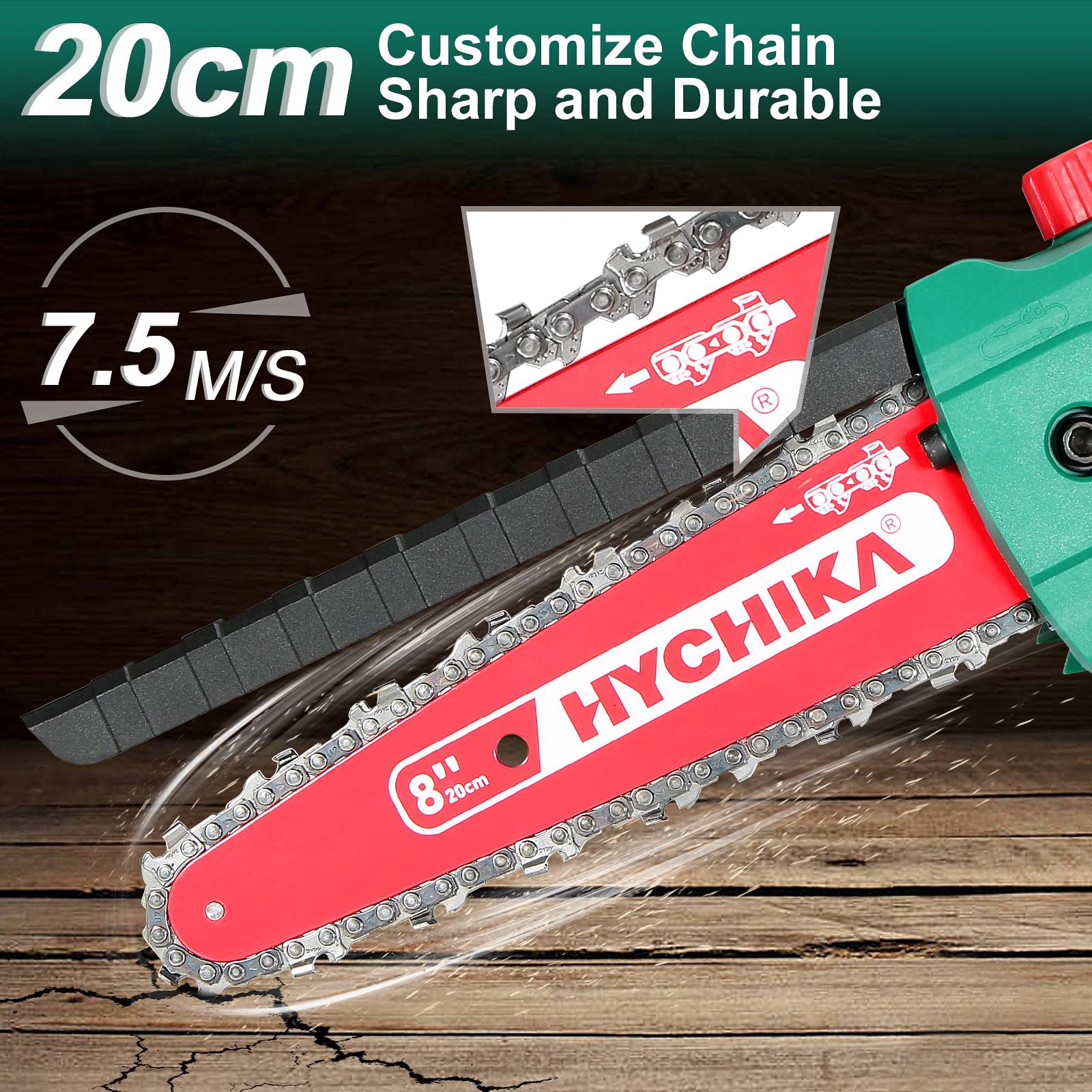 Бесщеточная цепная пила HYCHIKA 18 В, мини-цепная пила с