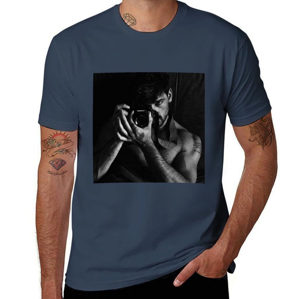 Michele Morrone 365 Dni T-Shirt Lässiges Alltags-Kurzarm-T-Shirt