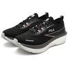FILA 3A Panther Comfortable Sports PU Fabric Shock Absorption Wear-Resistant Rebound Low-Top Training Running Shoes Women sneaker Black A12W331104FBM