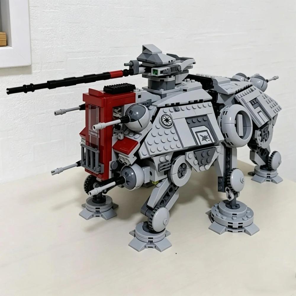 1082pcs Star Interstellar Conflict All Terrain Tactical Actuator ATTE 75337 Wars Walker Building Blocks Model Toys Birthday Gift