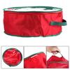 Heavy-Duty Christmas Wreath Storage Bag - Tear-Resistant, Transparent Slot & Sturdy Handles. Perfect Holiday Decor Organizer!