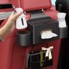 Headrest Storage Box With Hooks Wear-Resistant Seat Back Organizers Car Organizer With Cup Holders For Bottles Snacks Toys Wipes