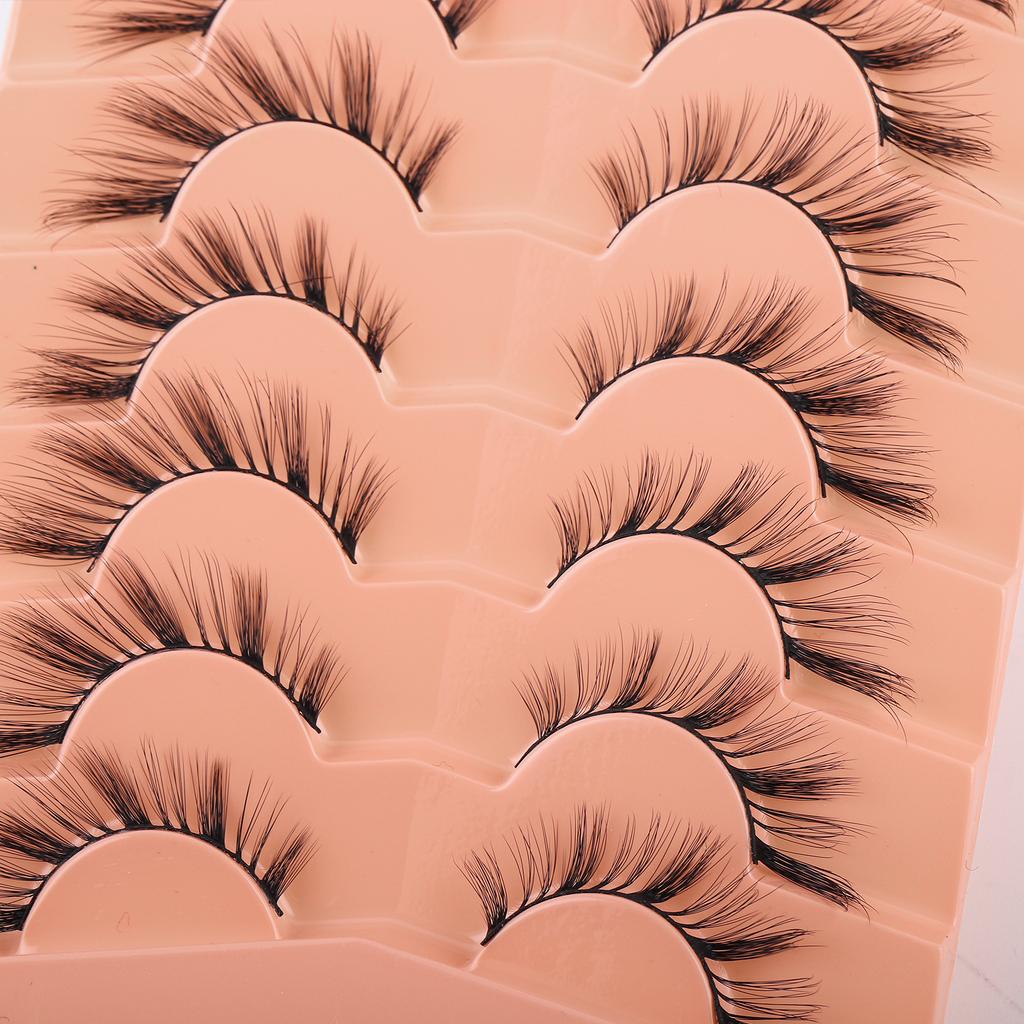 Fox Eye False Eyelashes 7 Pairs Of Eye Tail Lengthening Daily Makeup Stage Eyelashes