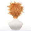Perucă de Cosplay Blue Lock pentru eroul Kunigami Rensuke, 30 cm, scurtă, galbenă și portocalie, rezistentă la căldură, pentru echipa Z nr. 9 + perucă