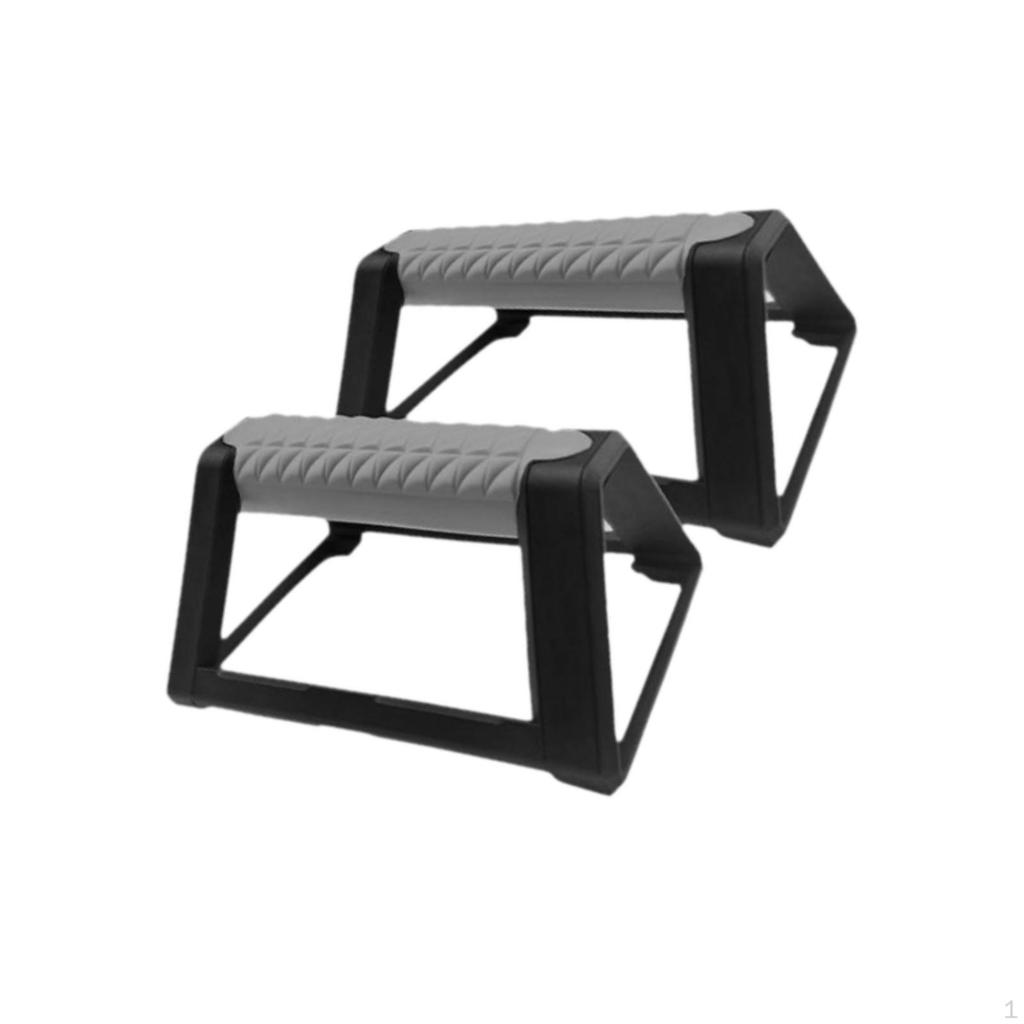 Pachet de 2 Bare Push Up pentru Antrenament Acasă pentru Piept cu Bază Antiderapantă