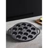 Tigaie Takoyaki din fontă, 15 compartimente, antiaderentă, pentru tigaie Takoyaki, perfectă pentru caracatițe, bile, clătite