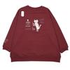 Kusguru Japan Mini Fleece BK204 Women's Sweatshirt, Red,