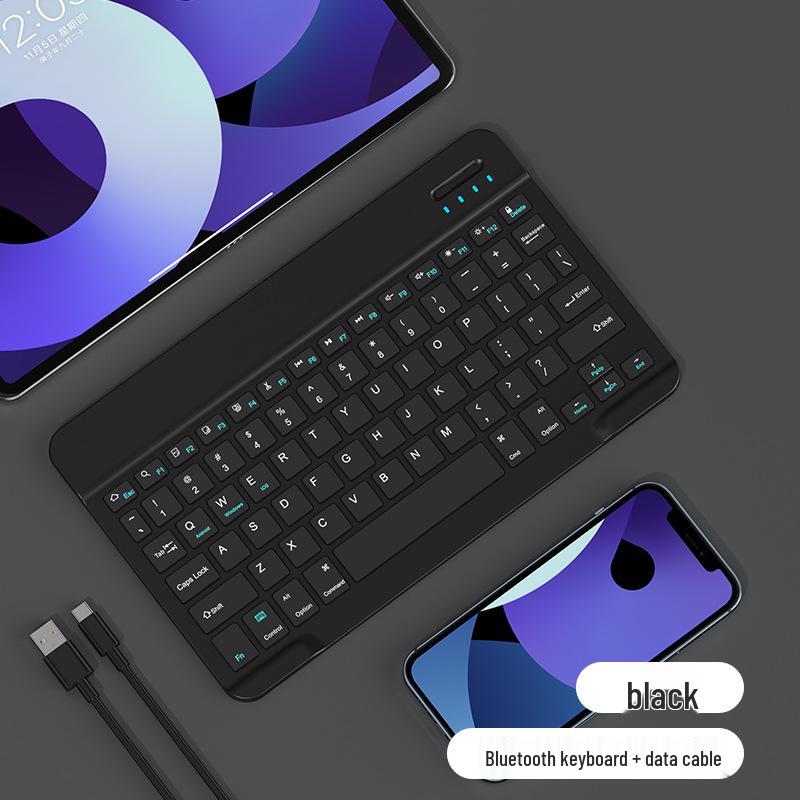

Colorful Bluetooth Wireless Keyboard & Mouse Set for iOS, HarmonyOS, and Android Devices Battery Mouse