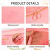 6 Pcs/Set Pink/Blue/Grey Travel Storage Bag Large Capacity Waterproof Luggage Clothing Underwear Storage Bag Bag With Zipper