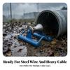 Straight-Run Cable Pulley Heavy-Duty with Steel Frame Compact