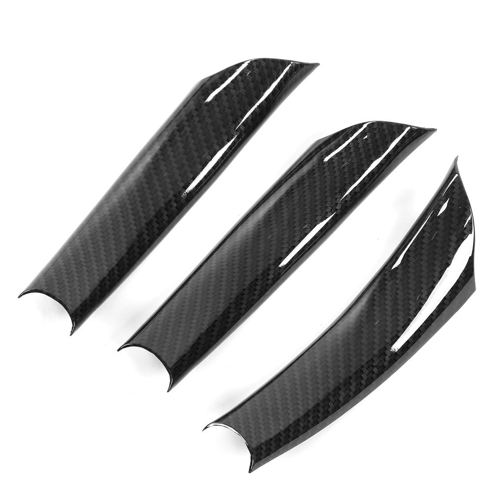 3PCS Car Door Pull Handle Cover Carbon Fiber Style Replacement for X5 E70 2008‑2013
