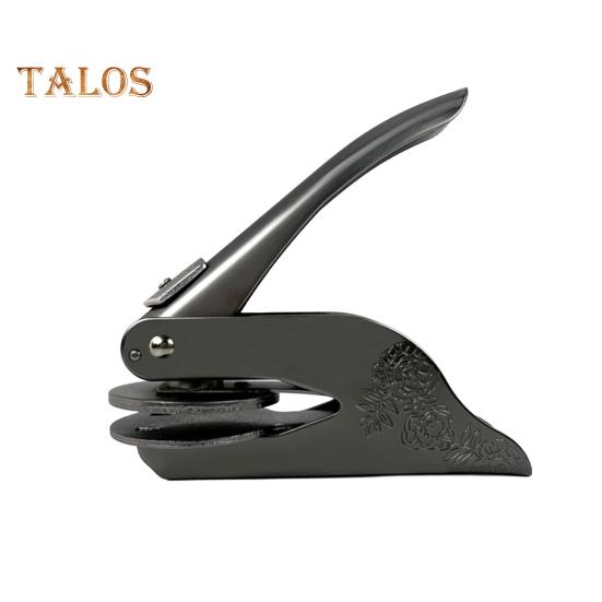 Buchpräger, handbetriebener Prägestempel, Edelstahl-Prägewerkzeug für Papier, Karton, Leder, Heimwerkerarbeiten