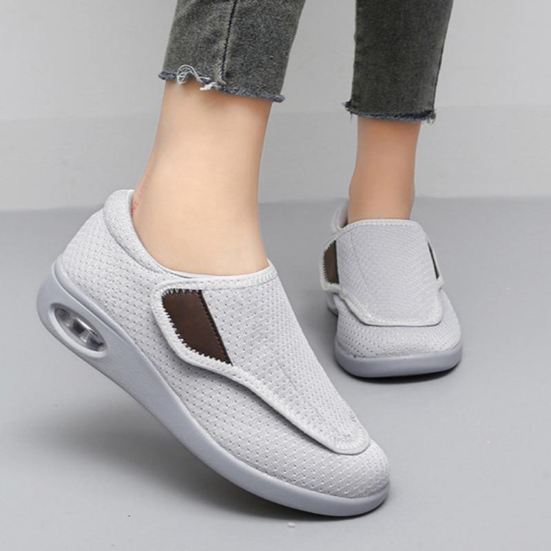 Spring and Autumn Soft Sole Mesh Breathable Velcro Women's Casual Comfortable Sports Walking Shoes