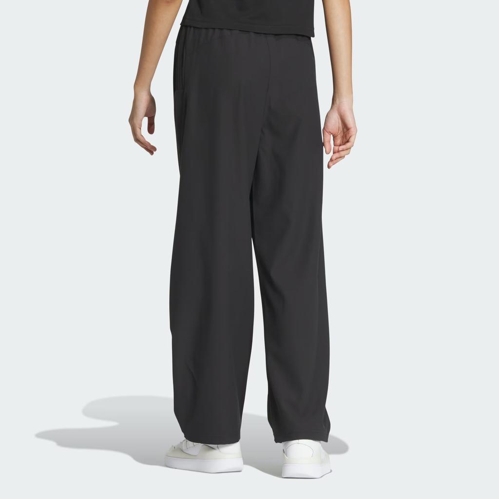 Adidas W Fustl Pants 3 Solid Color Logo Loose Knit Sports Pants Women Pants Black IZ0607