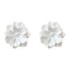 White Camellia Zhao Ruth Stud Earrings Super Fairy French Super Fairy Sweet and Gentle Stud Earrings Women's Exquisite Ear Jewelry