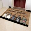 Cute Cat Welcome Doormat Machine Washable Anti-slip Floor Mat Home Decor Living Room Bedroom Kitchen Entrance Foot Mats