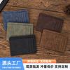 Slim PU Leather Card Holder Wallet Men Women Multi-Slot Credit Case With Coin Pocket Minimalist Style