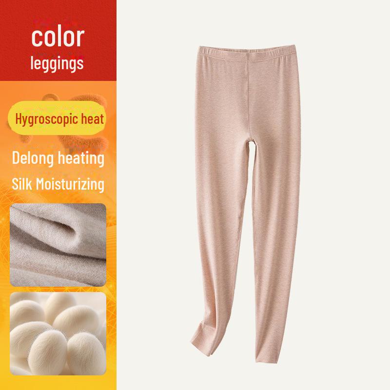 Women's High-Waist Cashmere Silk Velvet Self-Heating Fleece-Lined Pants