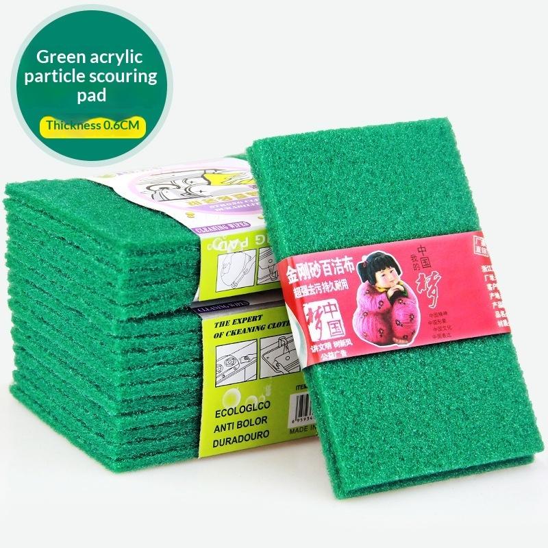5Pcs Abrasive Hand Scouring Pad Abrasive Sponge Scourer Pads Polishing Cleaning Tools Square Nylon Scouring Pad
