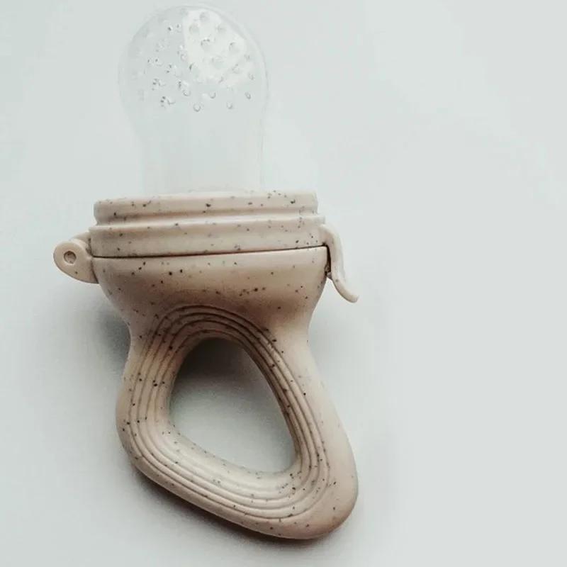 Silicone Baby Fruit Feeder with Cover Baby Nipple Fresh Food Vegetable Supplement Soother Nibbler Feeding Teething Pacifier