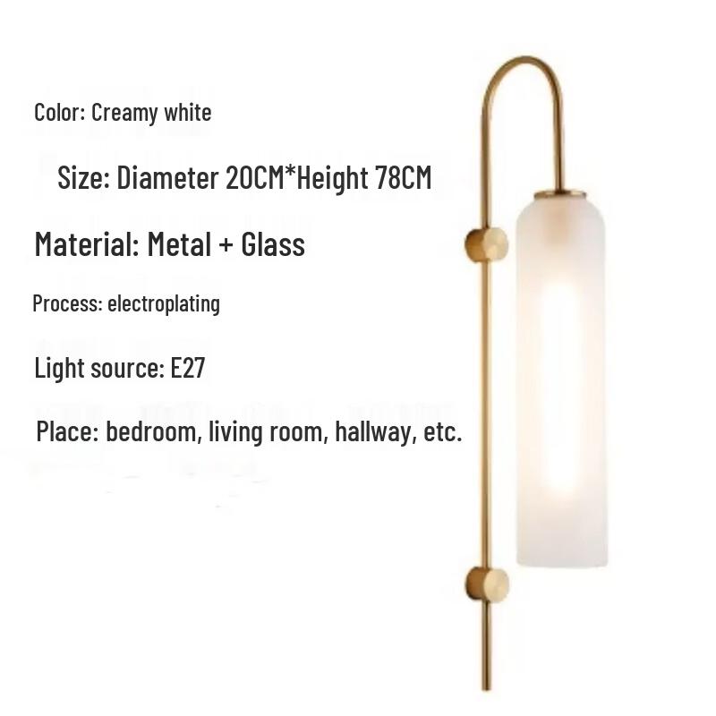 UOSU Modern Chinese Long Rod Wall Lamp