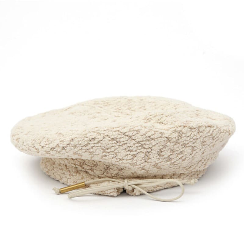 UNDERCONTROL studio PLATE BERET / STRAP / BEAN TWEED / D BEIGE