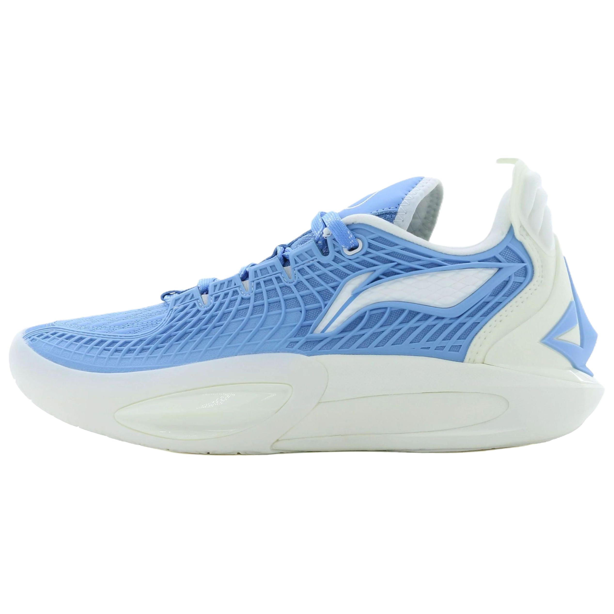 

Li Ning Jimmy Butler 3 Модные Удобные Кожаная Ткань Низкие Беговые Кроссовки Унисекс Кроссовки Синий Белый ABAU107-16 47⅔