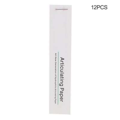 12pcs   Box Dental Articulating Paper Strips Dental Lab Tool Oral Teeth Care Material (Red  )