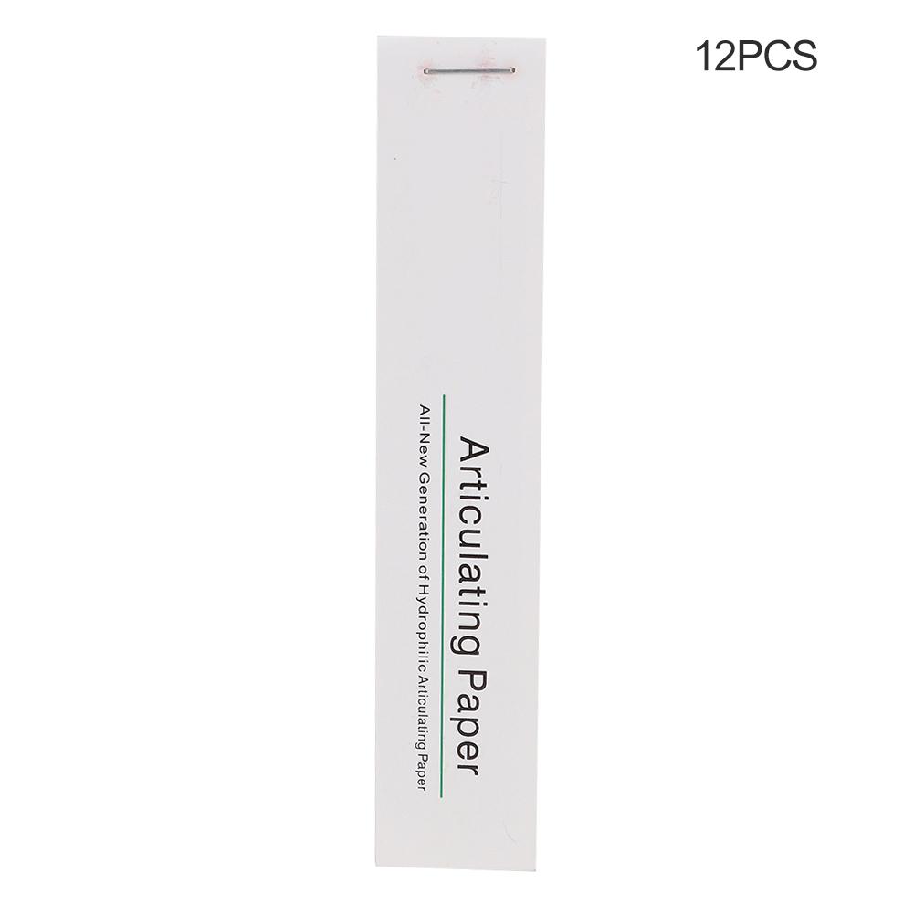 

12 шт. / коробка Стоматологические артикуляционные бумажные полоски Инструмент для стоматологической лаборатории Материал для ухода за полостью рта и зубами Red Red