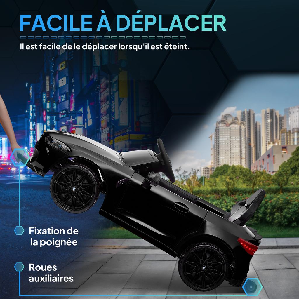 BMW M4 Electric Ride-On Car for Children, 12V, Dual Motor, Black