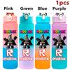 750ml Roblox Cartoon Large Capacity Gradient Color Straw Bottle Camping Drinking Tools Student Game Periphery Plastic Sports Cup
