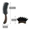 Made in Japan by a Professional Natural Hair Bristle for a Gentle Scalp Care Brush Bristle EXC12 Vess, Manufacturer, 100% (Pig/Boar Mix) (S-Shaped,