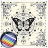 Divinations Tablecloth Moon Butterfly Astrologys Tarots Cards Tablecloth Altars Cloth Divinations Board Game Accessory