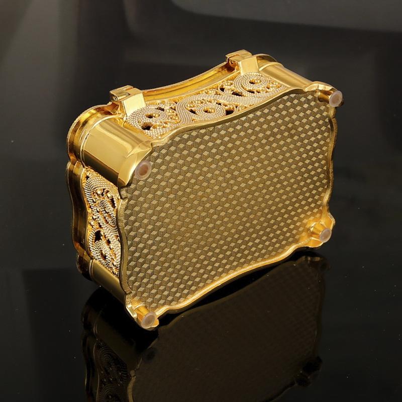 Creative Bead Flower Metal Square Home Jewelry Box High-end Birthday Wedding Gift Box Storage Box Ornament