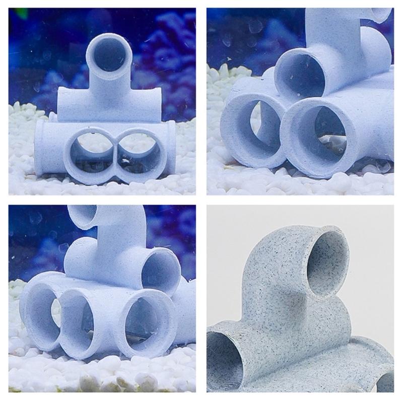 Artistic Marble Styles Fishtank Ornament Shelter Place For Pet Fish And Shrimp Underwater Hideouts Landscape