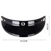 Motorcycle Face Shield Visor Retro Anti-Fog Scratch Resistant Universal Fit Replacement for Outdoor Road Riding