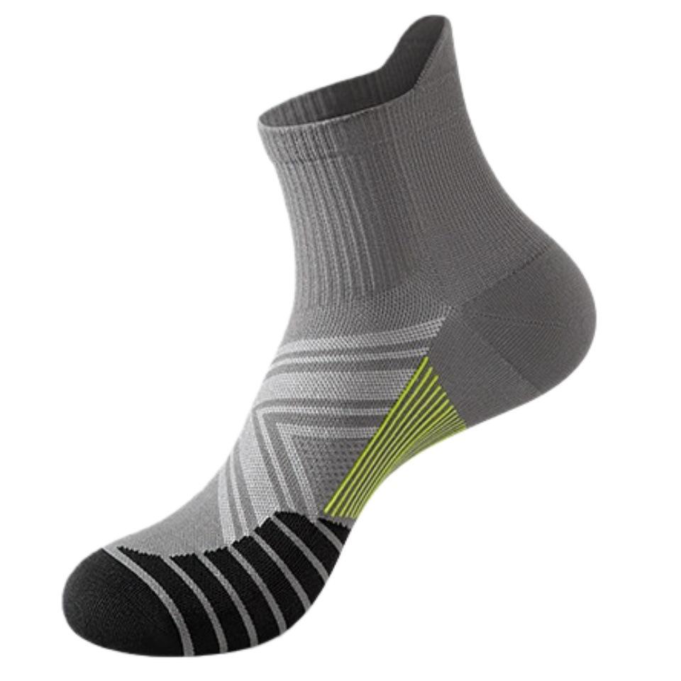 Men's Professional Marathon Running Socks - Quick-drying, Compression, Non-slip, Mid-calf Sports Socks for Spring and Autumn Training